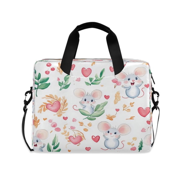 16" Laptop Tote Bag Laptop Sleeve Case Computer Briefcase for Work & Travel Cute Cartoon Mouse Pattern