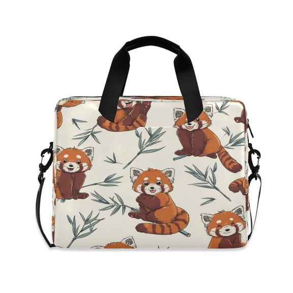 16" Laptop Tote Bag Laptop Sleeve Case Computer Briefcase for Work & Travel Red Panda Pattern