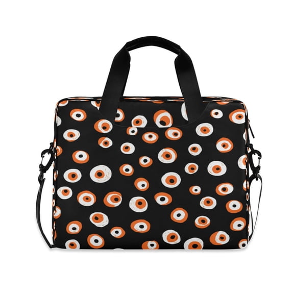 16" Laptop Tote Bag Laptop Sleeve Case Computer Briefcase for Work & Travel Small Eyeballs Pattern