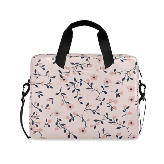 16" Laptop Tote Bag Laptop Sleeve Case Computer Briefcase for Work & Travel Small Pink Flowers