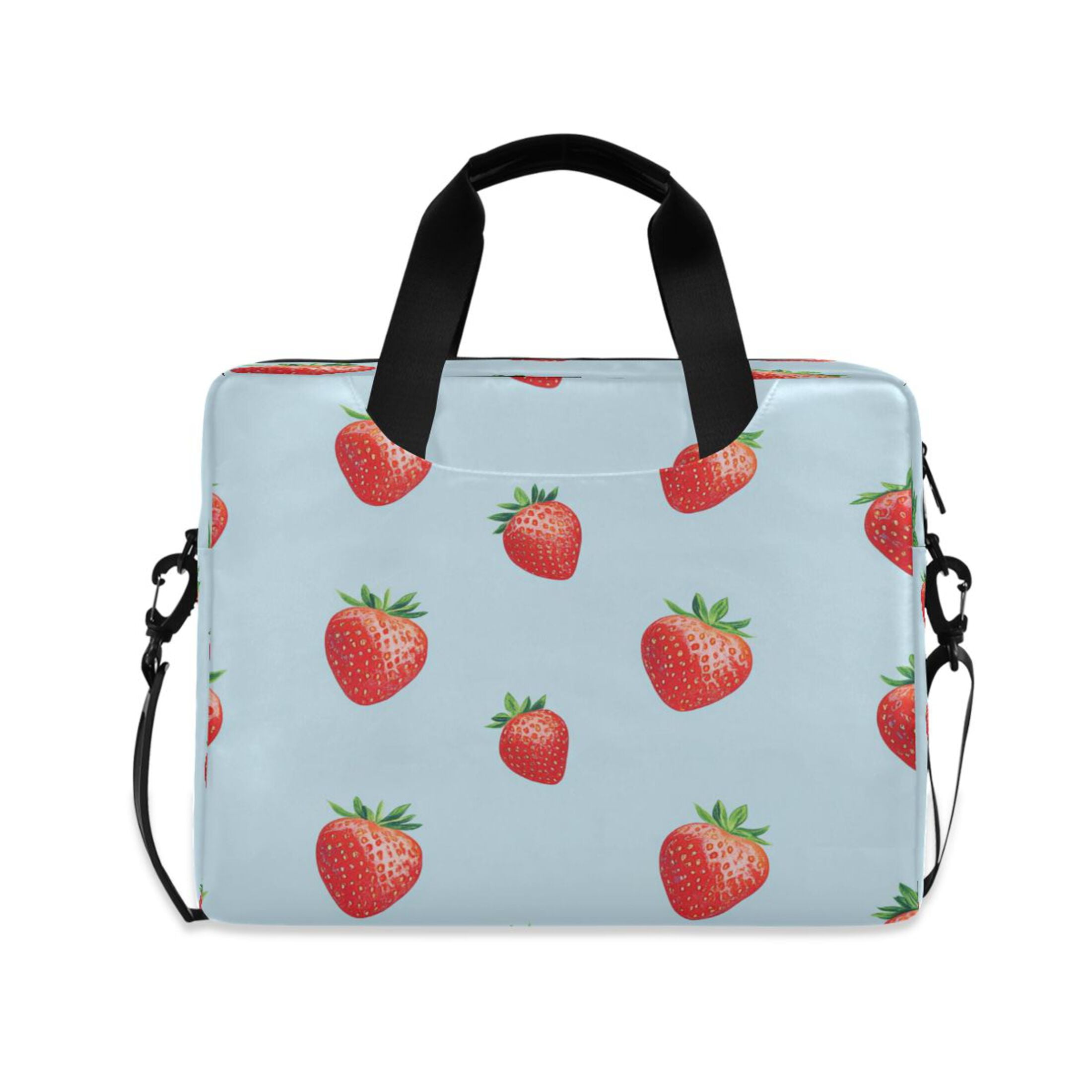 16" Laptop Tote Bag Laptop Sleeve Case Computer Briefcase for Work & Travel Strawberry