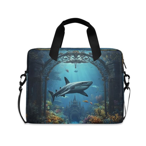 16" Laptop Tote Bag Laptop Sleeve Case Computer Briefcase for Work & Travel Underwater Scene