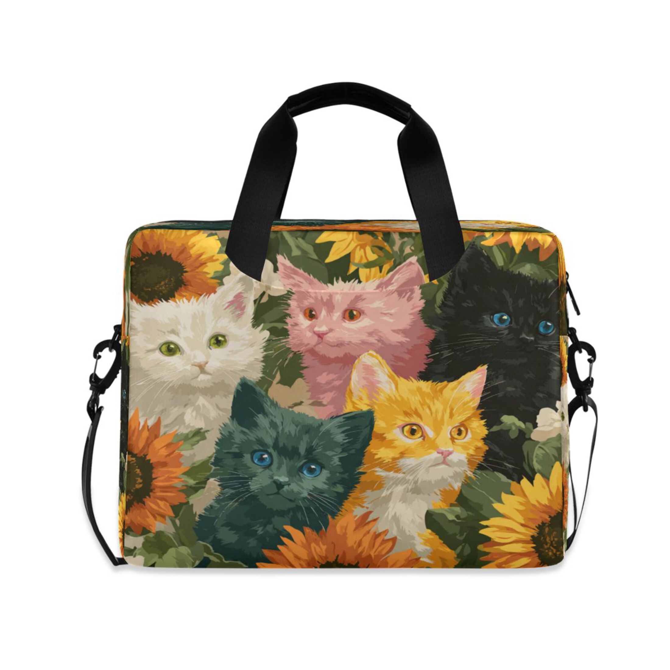 16" Laptop Tote Bag Laptop Sleeve Case Computer Briefcase for Work & Travel Various Colors Cat