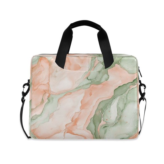 16" Laptop Tote Bag Laptop Sleeve Case Computer Briefcase for Work & Travel Watercolor Marble Pattern