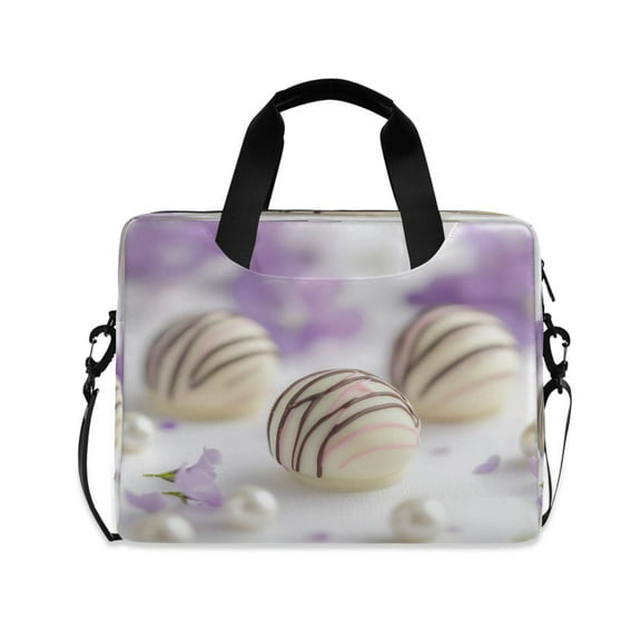 16" Laptop Tote Bag Laptop Sleeve Case Computer Briefcase for Work & Travel White Chocolate Truffles