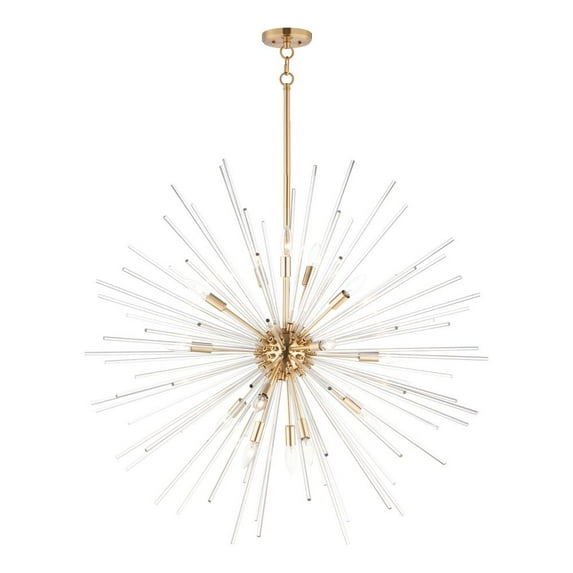Maxim Polaris 16-Light Pendant - Satin Brass - 28666CLSBR