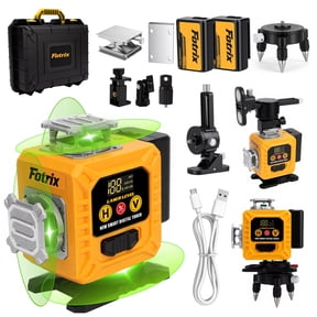 16-Line Laser Level , Green Self-Leveling 4x360 Cross Line Laser, 2 Rechargeable Batteries