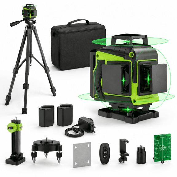16 Line Level With Tripod 4x360° Sleveling
