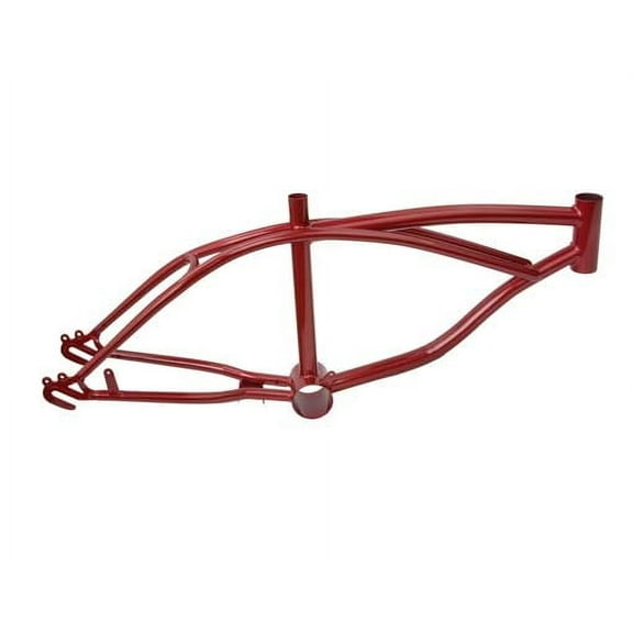 16" Lowrider Frame Metallic/Red. Bike frame, bicycle frame, lowrider bike frame, lowrider bicycle frame
