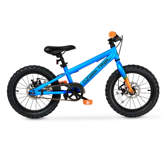 Ozark Trail 16" M.1 Timber Kids' Mountain Bike, Blue, Fits Riders 3'5"-4'0", Child/Teen, Unisex, Online Only