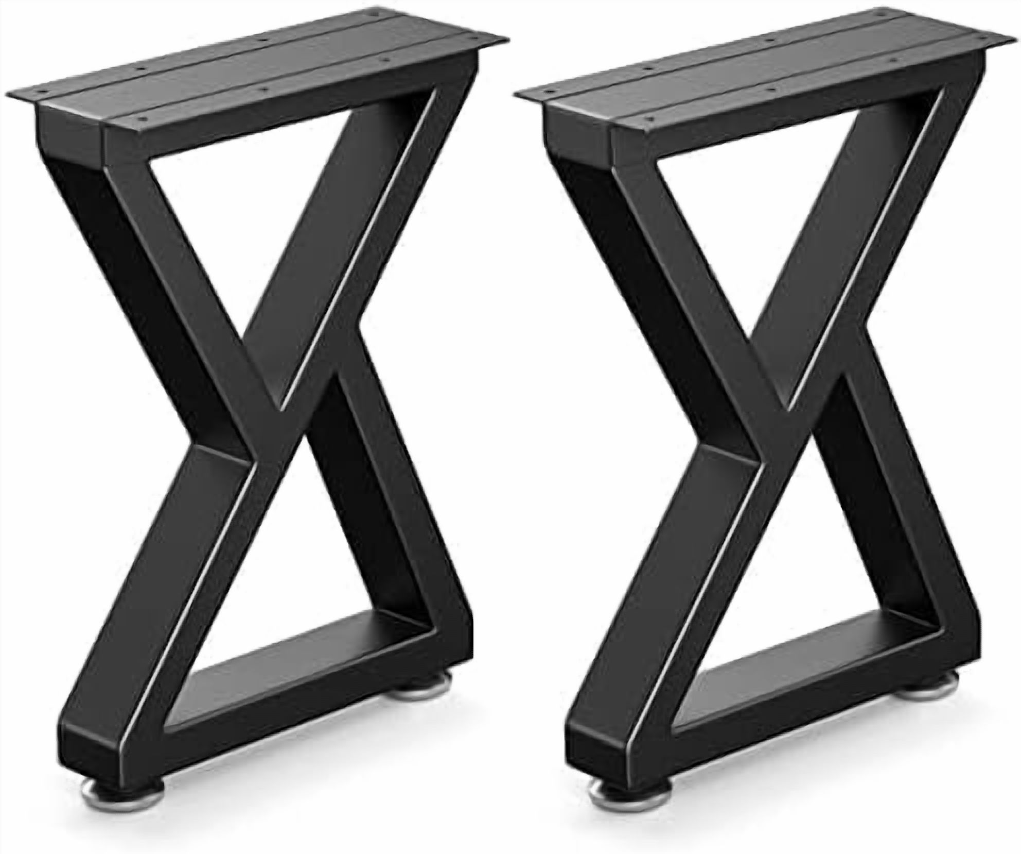 16" Metal Coffee Table Legs, Diamond Shape Bench Legs, Heavy Duty Desk ...
