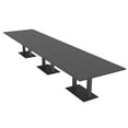 thumbnail image 1 of 16' Modular Rectangular Conference Table With Black Bases Power Units, 1 of 5