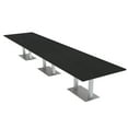 thumbnail image 1 of 16' Modular Rectangular Conference Table With Metal Bases Power Units, 1 of 5