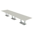 thumbnail image 1 of 16' Modular Rectangular Conference Table With Metal Bases Power Units, 1 of 5