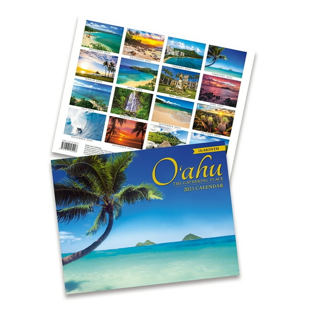16 Month Trade 2023 Calendar November 2022 February 2024 Hawaii Oahu