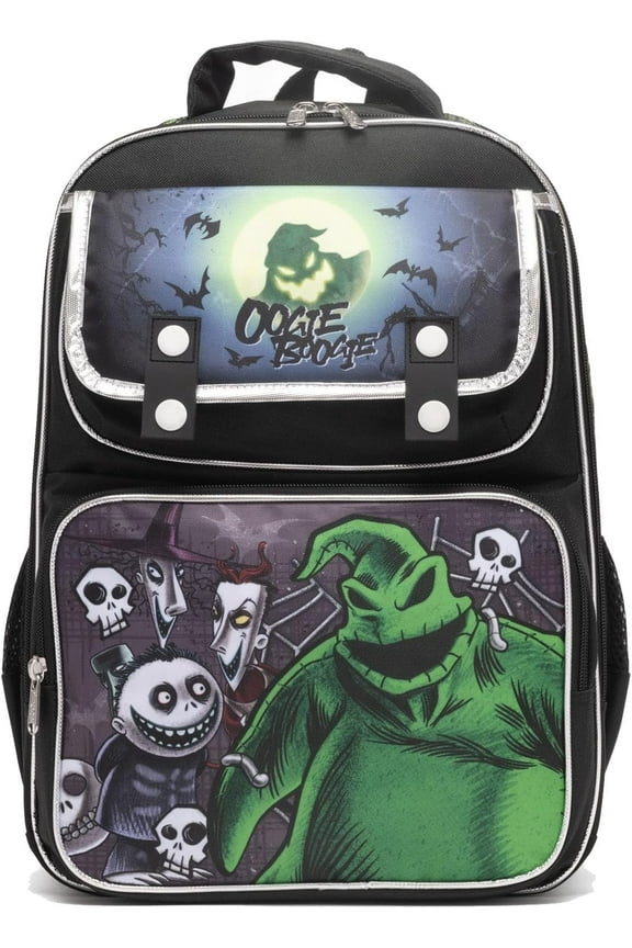 16" Nightmare Before Christmas Oogie Boogie Large School backpack with Padded Back and Adjustable Straps