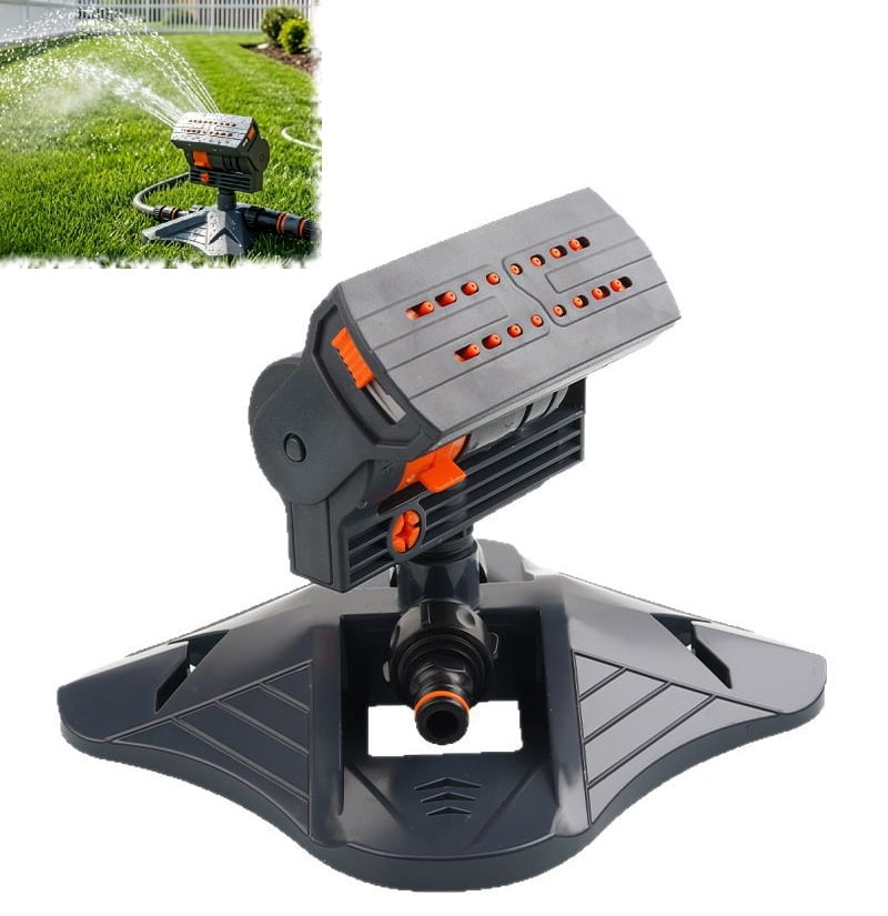 16-Nozzle Oscillating Sprinkler with Dual-Zone Water Timer, Motion-Activated Lawn & Garden Sprinkler System for Yard, Splash Pad, Hose, Automatic Irrigation(RL 1 PC)
