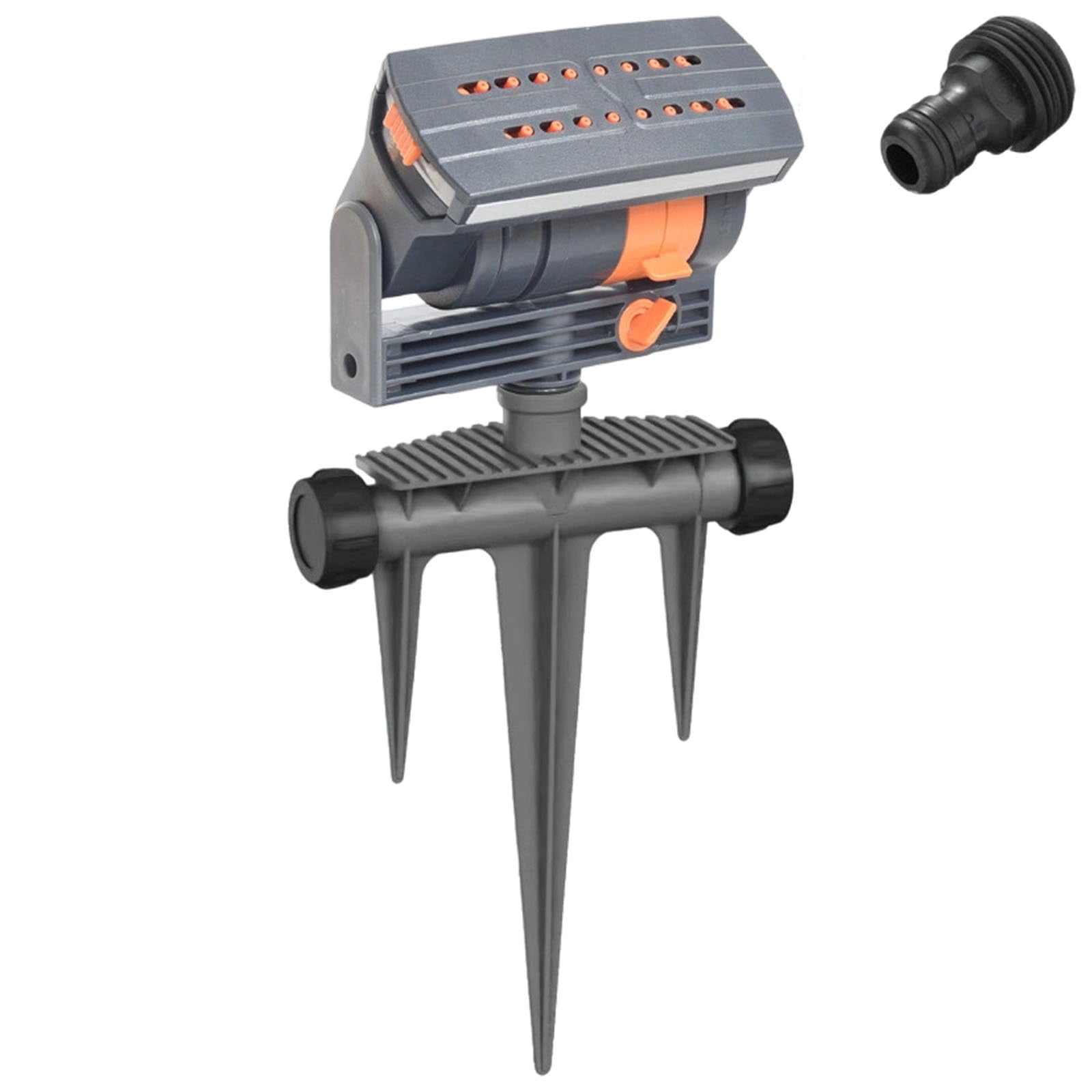 16-Nozzle Oscillating Sprinkler, Mini Turbo Adjustable Lawn Sprinkler, Automatic Irrigation System for Yard Garden Flower Bed Hose Watering