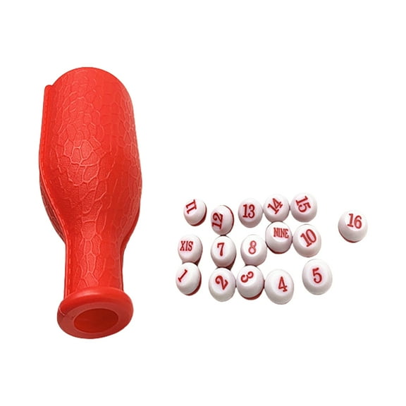 16 Numbered Tally Balls Pool Dices Billiard Entertainment Accessory Billiard Pool Shaker Bottle Billiard Shaker Bottle