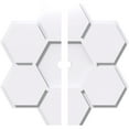 thumbnail image 1 of 16"OD x 1"ID x 5 1/2"C x 1"P Daisy Architectural Grade PVC Contemporary Ceiling Medallion, Two Piece, 1 of 4