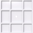 thumbnail image 1 of 16"OD x 1"ID x 5 1/2"C x 1"P Rubik Architectural Grade PVC Contemporary Ceiling Medallion, 1 of 11