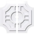 thumbnail image 1 of 16"OD x 1"ID x 5 1/4"C x 1"P Haus Architectural Grade PVC Contemporary Ceiling Medallion, Two Piece, 1 of 11