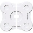 thumbnail image 1 of 16"OD x 2"ID x 5 1/2"C x 1"P Luna Architectural Grade PVC Contemporary Ceiling Medallion, Two Piece, 1 of 11