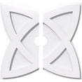 thumbnail image 1 of 16"OD x 2"ID x 6"C x 1"P Cosmo Architectural Grade PVC Contemporary Ceiling Medallion, Two Piece, 1 of 11