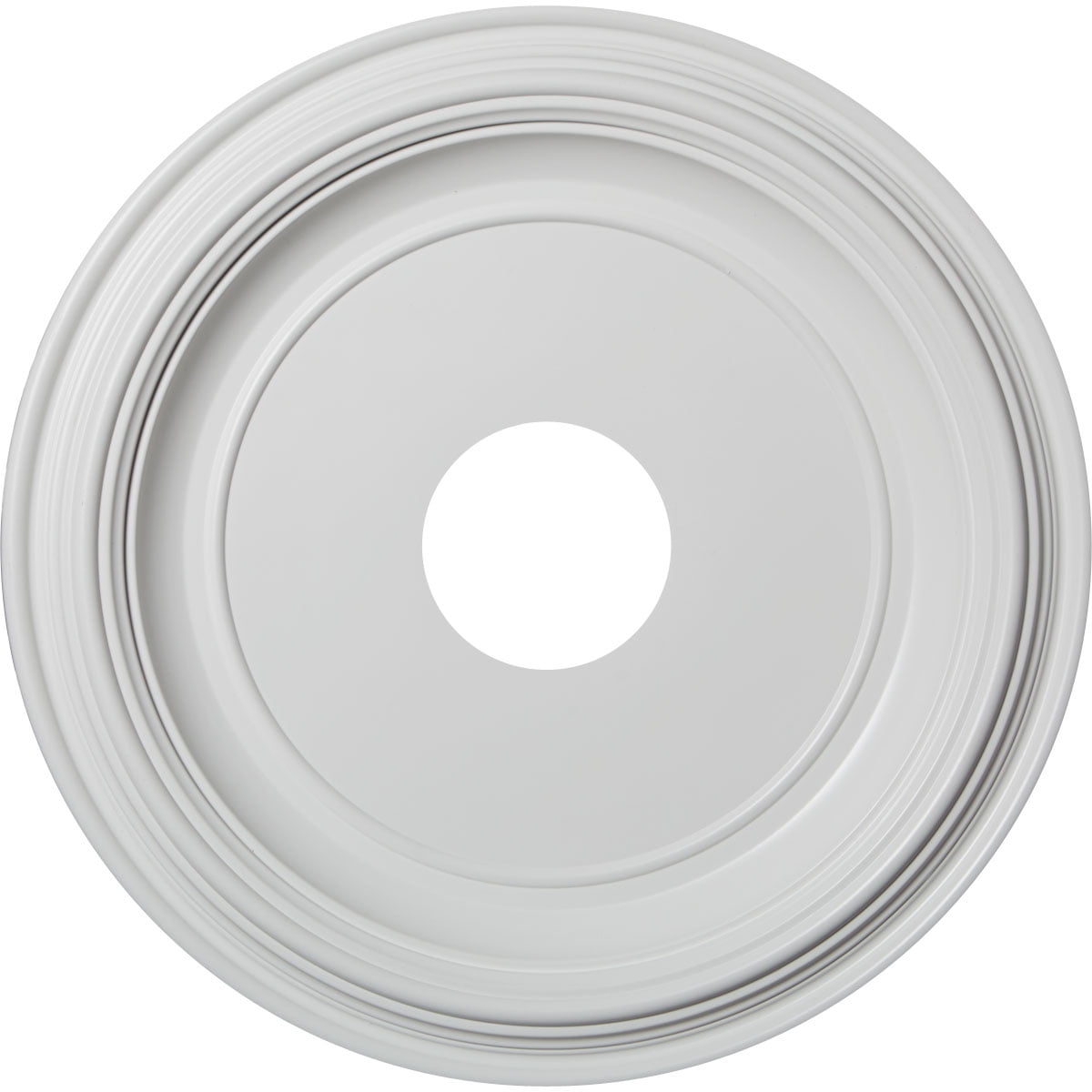 16" White Thermoformed PVC Traditional Ceiling Medallion