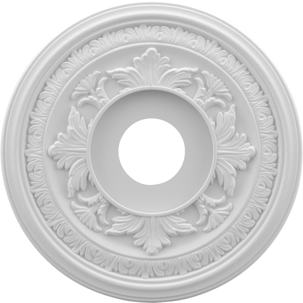 16" White Thermoformed PVC Decorative Ceiling Medallion