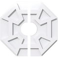 thumbnail image 1 of 16"OD x 4"ID x 5 1/2"C x 1"P Logan Architectural Grade PVC Contemporary Ceiling Medallion, Two Piece, 1 of 11