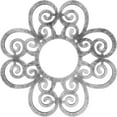 thumbnail image 1 of 16"OD x 5 1/2"ID x 1/2"P Cohen Architectural Grade PVC Pierced Ceiling Medallion, Antiqued Silver, 1 of 10
