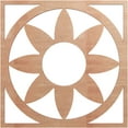 thumbnail image 1 of 16"OD x 5 1/2"ID x 1/4"T Blume Wood Fretwork Pierced Ceiling Medallion, Cherry, 1 of 3