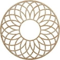 thumbnail image 1 of 16"OD x 5 1/2"ID x 1/4"T Cannes Wood Fretwork Pierced Ceiling Medallion, Red Oak, 1 of 3