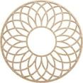 thumbnail image 1 of 16"OD x 5 1/2"ID x 3/8"T Cannes Wood Fretwork Pierced Ceiling Medallion, Alder, 1 of 3