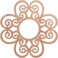 thumbnail image 1 of 16"OD x 5 1/2"ID x 3/8"T Cohen Wood Fretwork Pierced Ceiling Medallion, Cherry, 1 of 3