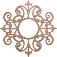 thumbnail image 1 of 16"OD x 5 1/4"ID x 3/8"T Dijon Wood Fretwork Pierced Ceiling Medallion, Wood (Paint Grade), 1 of 3