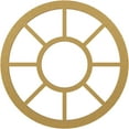 thumbnail image 1 of 16"OD x 5 3/4"ID x 1/2"P Grace Architectural Grade PVC Pierced Ceiling Medallion, Gold, 1 of 10