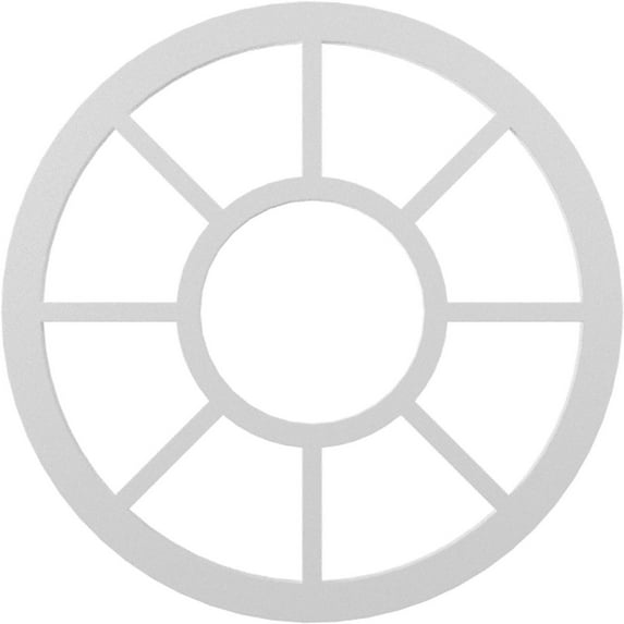 16"OD x 5 3/4"ID x 1/2"P Grace Architectural Grade PVC Pierced Ceiling Medallion