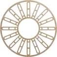 thumbnail image 1 of 16"OD x 5 3/4"ID x 1/4"T Hale Wood Fretwork Pierced Ceiling Medallion, Birch, 1 of 3