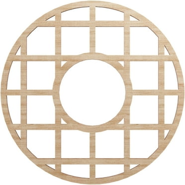16"OD x 5 3/4"ID x 1/4"T O'Neal Wood Fretwork Pierced Ceiling Medallion, Alder