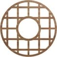 thumbnail image 1 of 16"OD x 5 3/4"ID x 3/8"T O'Neal Wood Fretwork Pierced Ceiling Medallion, Walnut, 1 of 3