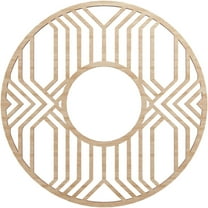 16"OD x 5 7/8"ID x 1/4"T Empire Wood Fretwork Pierced Ceiling Medallion, Alder