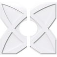 thumbnail image 1 of 16"OD x 5"ID x 5 1/2"C x 1"P Titus Architectural Grade PVC Contemporary Ceiling Medallion, Two Piece, 1 of 11