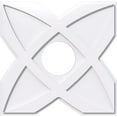 thumbnail image 1 of 16"OD x 5"ID x 5 1/2"C x 1"P Titus Architectural Grade PVC Contemporary Ceiling Medallion, 1 of 11