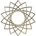 thumbnail image 1 of 16"OD x 6 1/8"ID x 1/2"P Eleanor Architectural Grade PVC Pierced Ceiling Medallion, Antiqued Pale Gold, 1 of 9