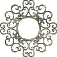 thumbnail image 1 of 16"OD x 6 1/8"ID x 1/2"P Reims Architectural Grade PVC Pierced Ceiling Medallion, Antiqued Warm Silver, 1 of 6