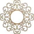 thumbnail image 1 of 16"OD x 6 1/8"ID x 3/8"T Reims Wood Fretwork Pierced Ceiling Medallion, Hickory, 1 of 3