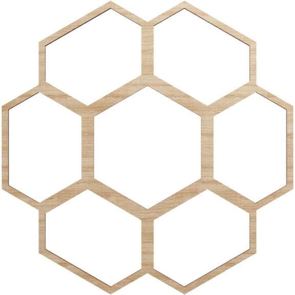 16"OD x 6 7/8"ID x 1/4"T Florin Wood Fretwork Pierced Ceiling Medallion, Alder