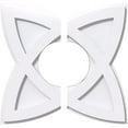 thumbnail image 1 of 16"OD x 6"ID x 6"C x 1"P Cosmo Architectural Grade PVC Contemporary Ceiling Medallion, Two Piece, 1 of 11